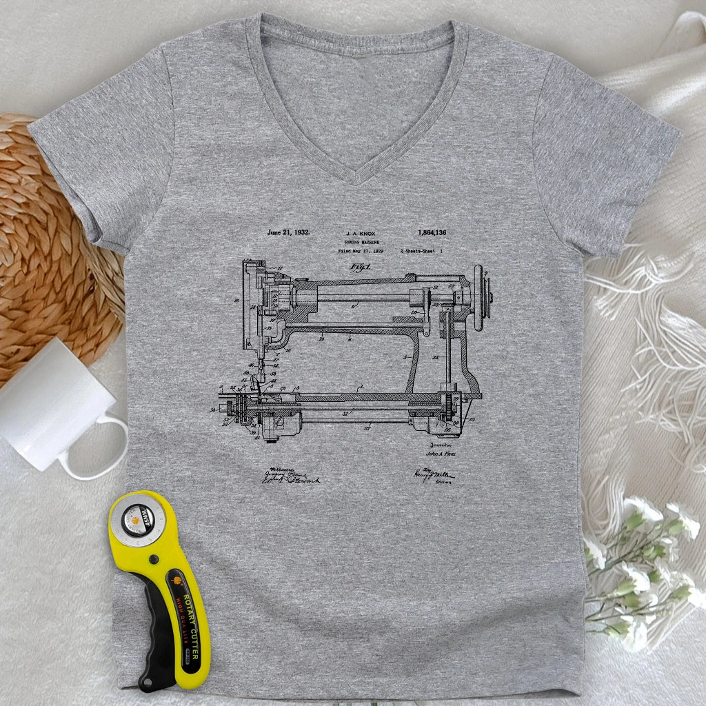 Sewing Machine V-neck