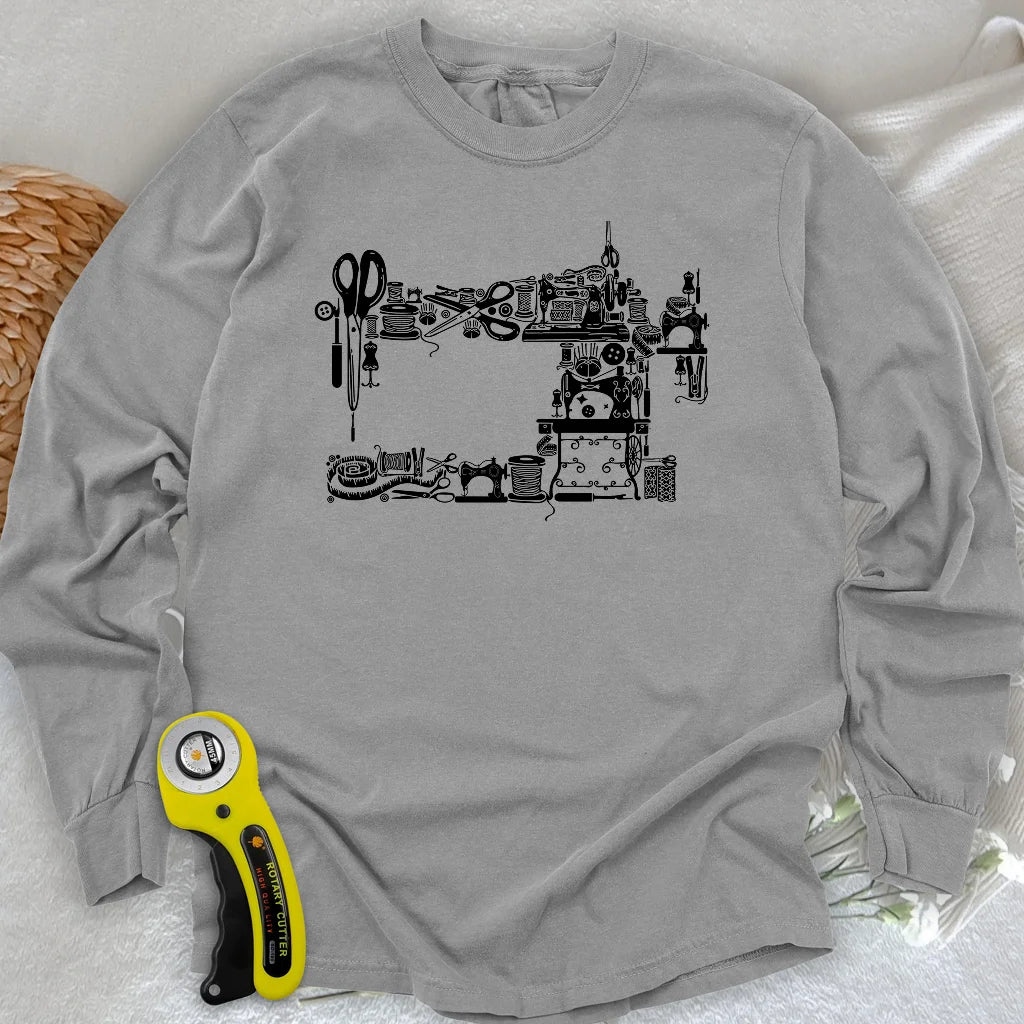 Sewing Tools Long Sleeve T-shirt