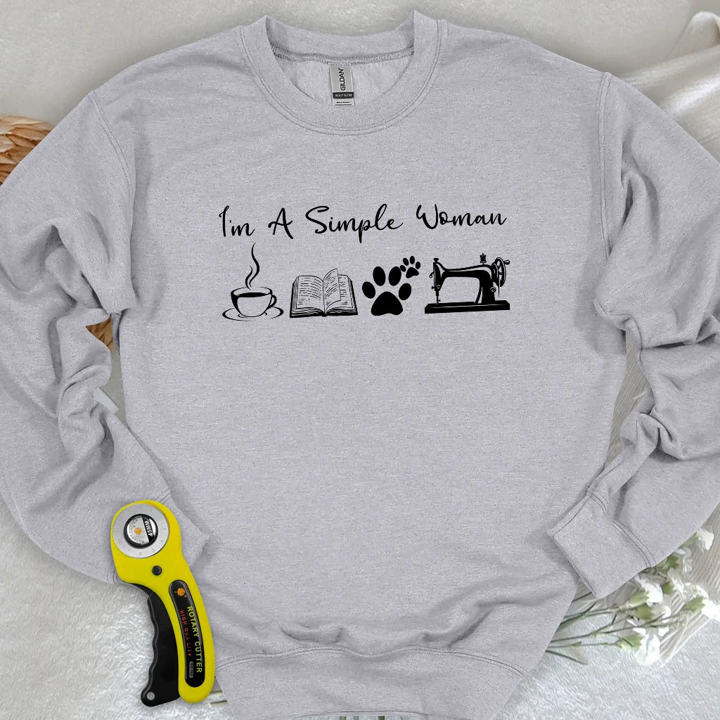 Sewing Woman Sweatshirt