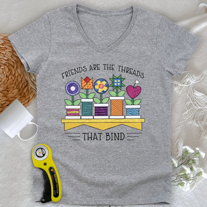 Spool Flowers Lady V-neck