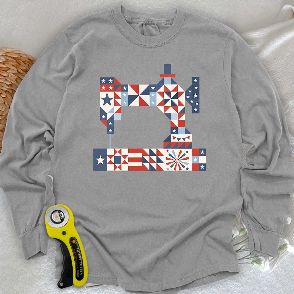 Stars & Stitches Sewing Long Sleeve T-shirt