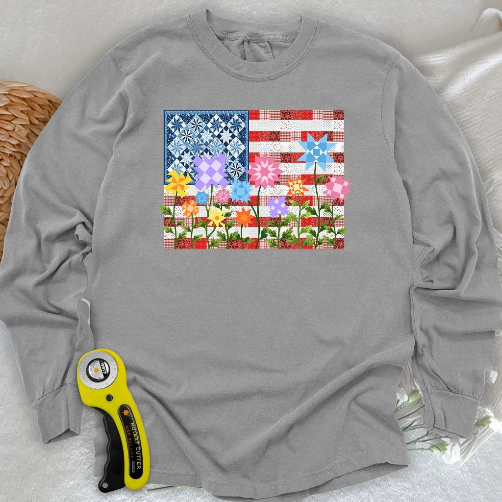 Stars, Stripes & Stitches Long Sleeve T-shirt