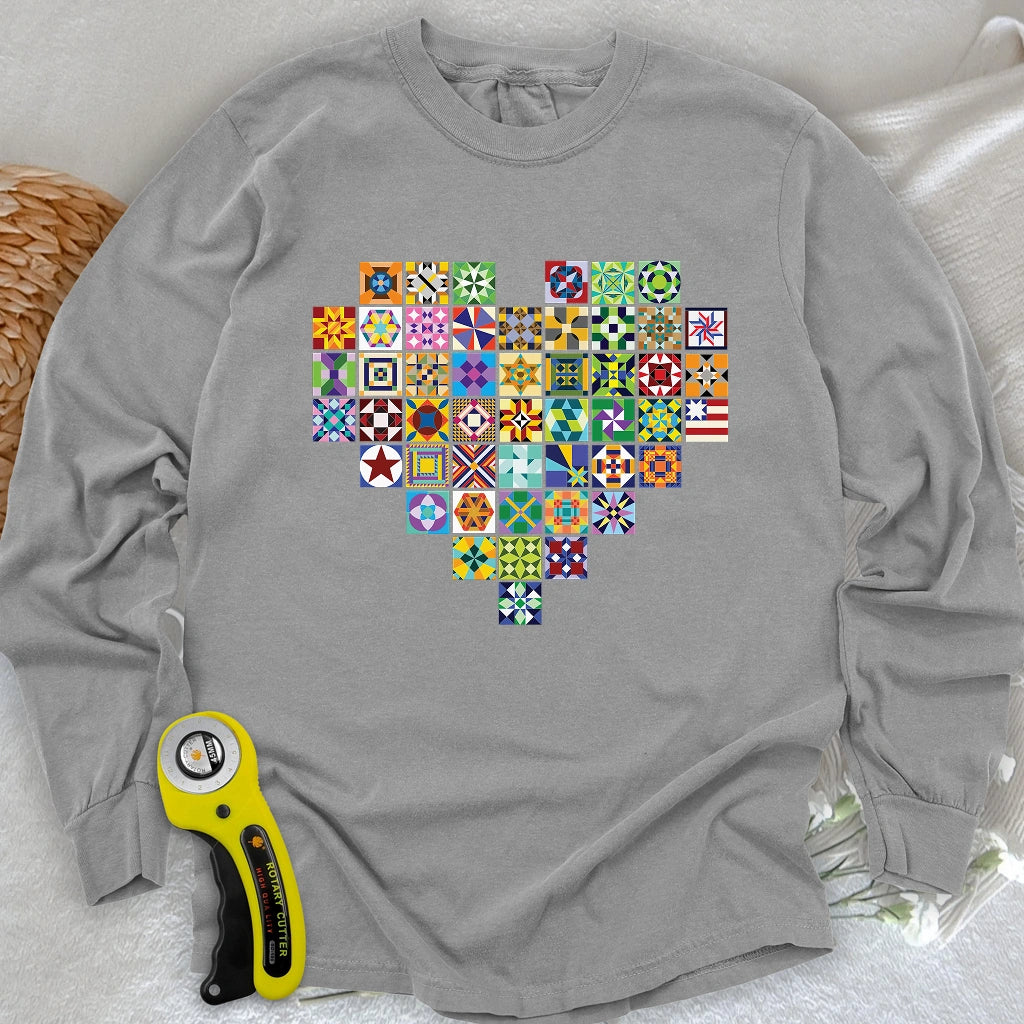States of quilt Long Sleeve T-shirt