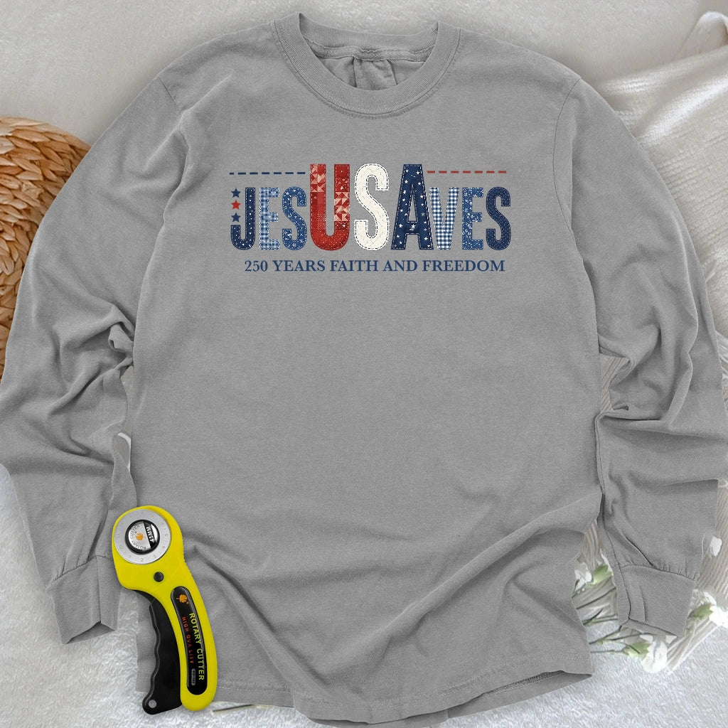 Stitching Faith Since 1776 Long Sleeve T-shirt