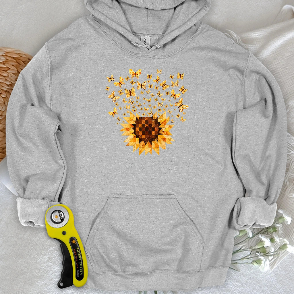 Sunflower Magic Quilt Bloom Hoodie
