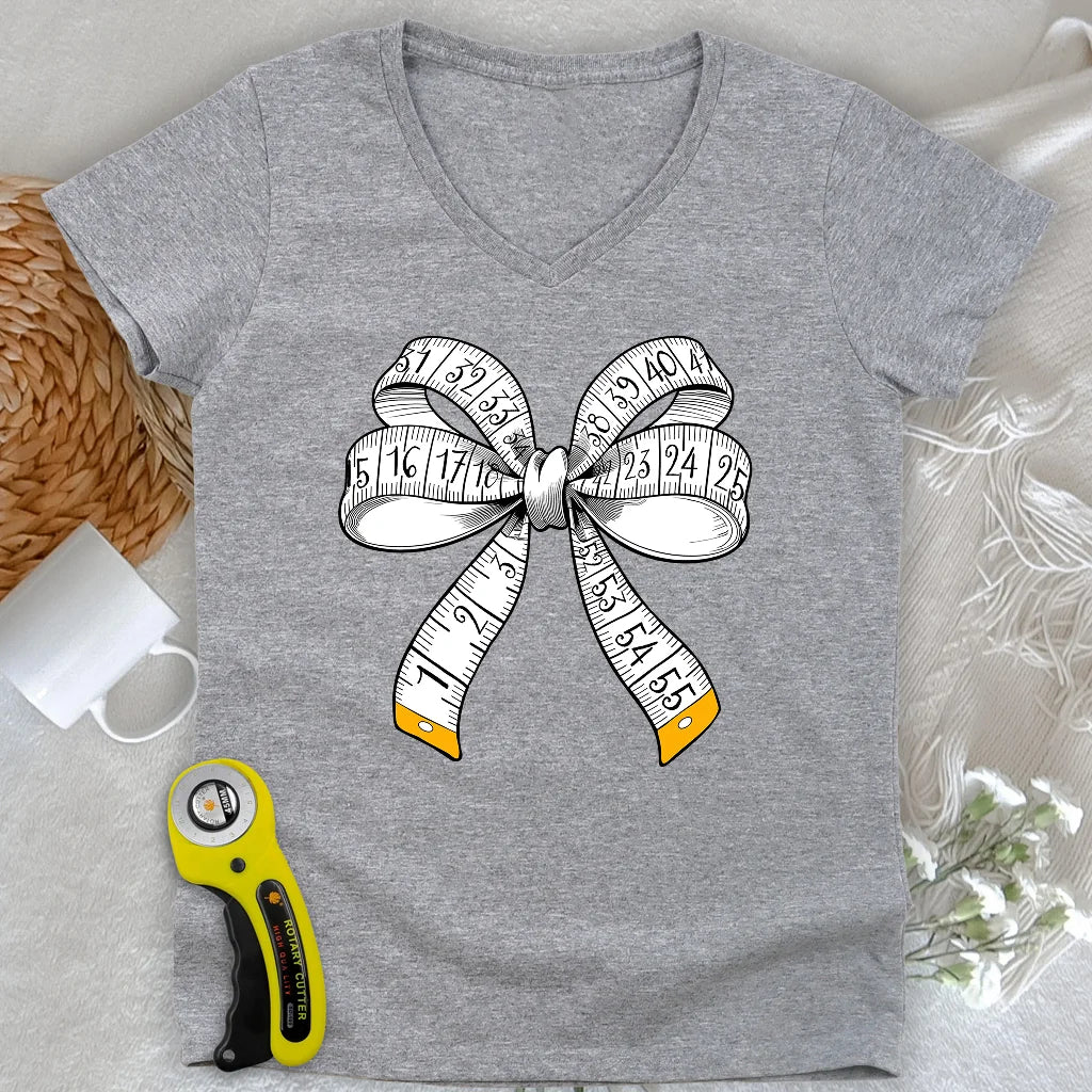 Tailor’s Bow Lady V-neck