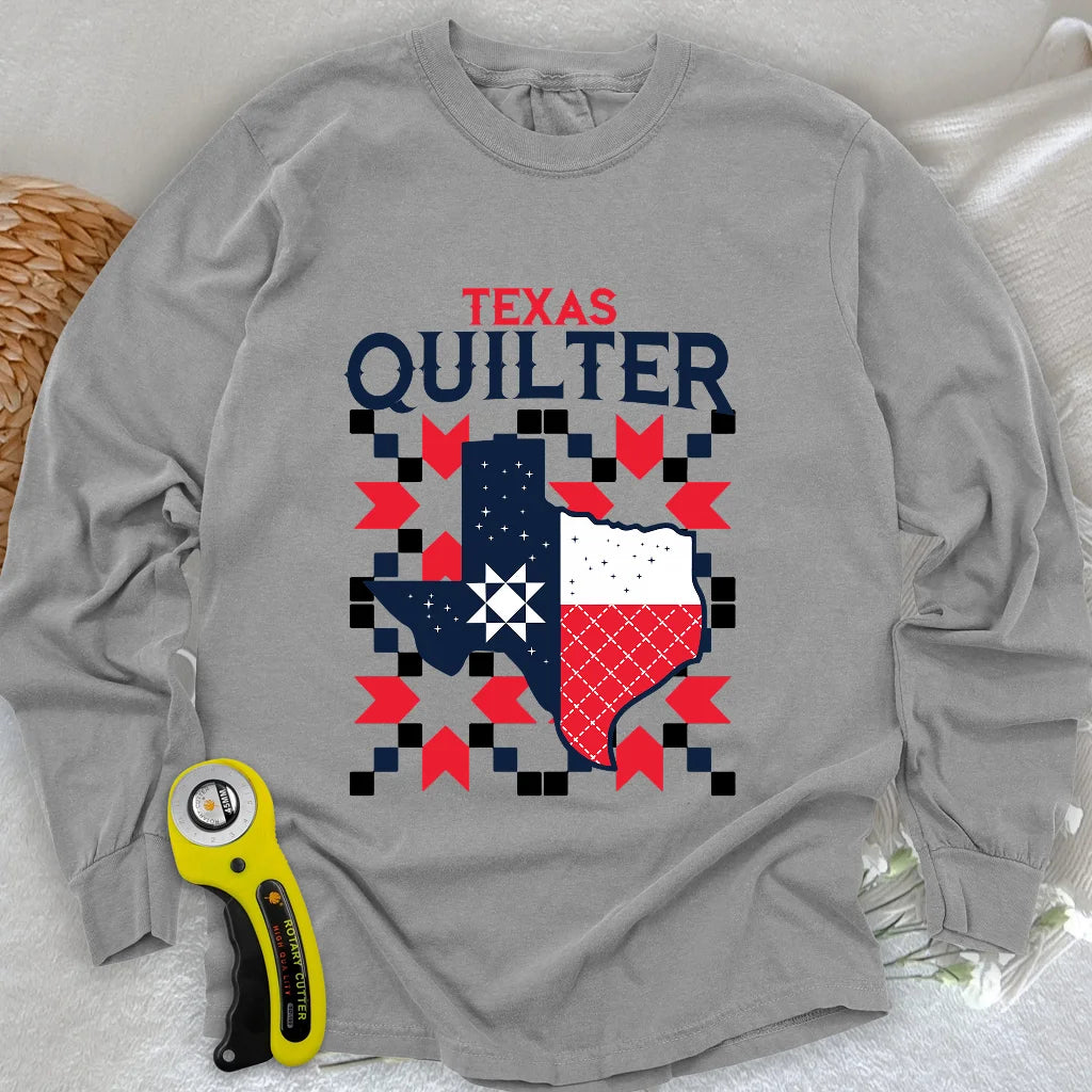 T-shirt à manches longues de la quilteuse du Texas