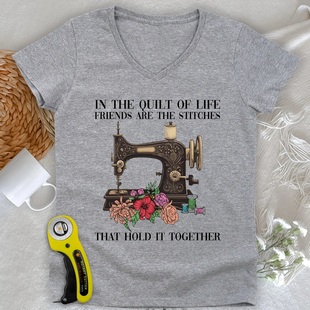 The Quilt Of Life V-neck