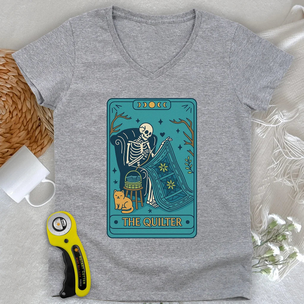 The Quilter Lady V-neck