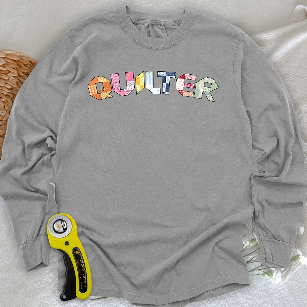 The Quilter's Studio Sampler Long Sleeve T-shirt
