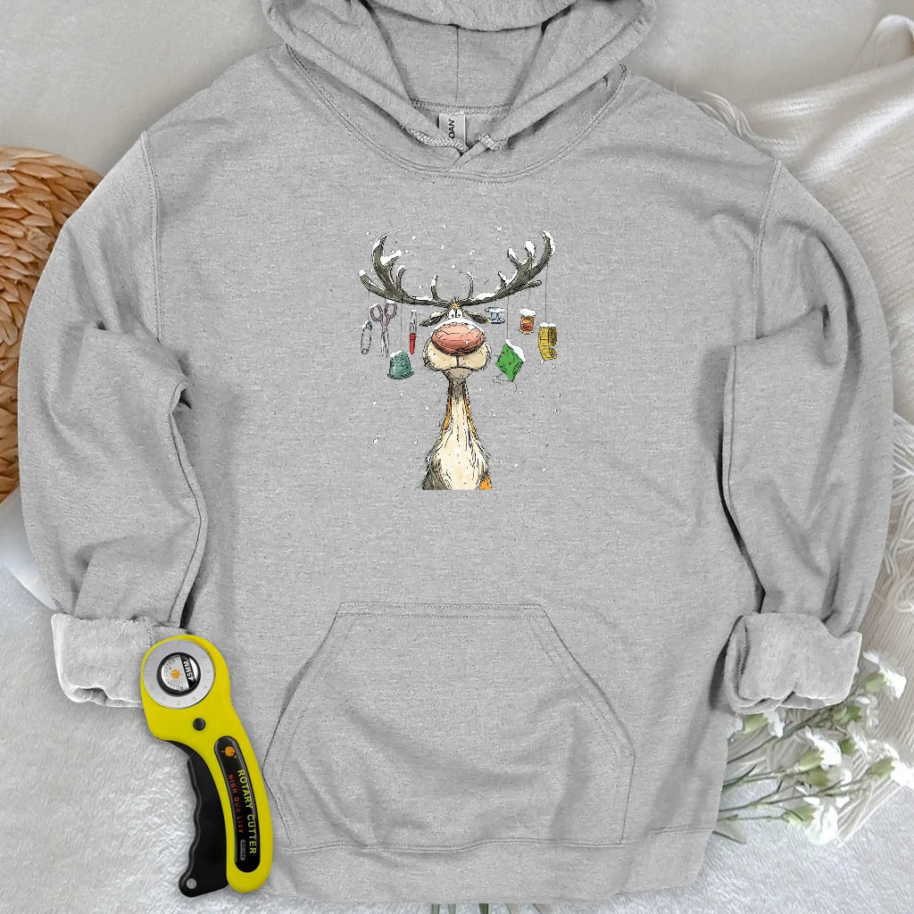 The Reindeer Quilter Hoodie