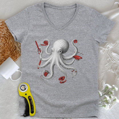 Thread Kraken Lady V-neck