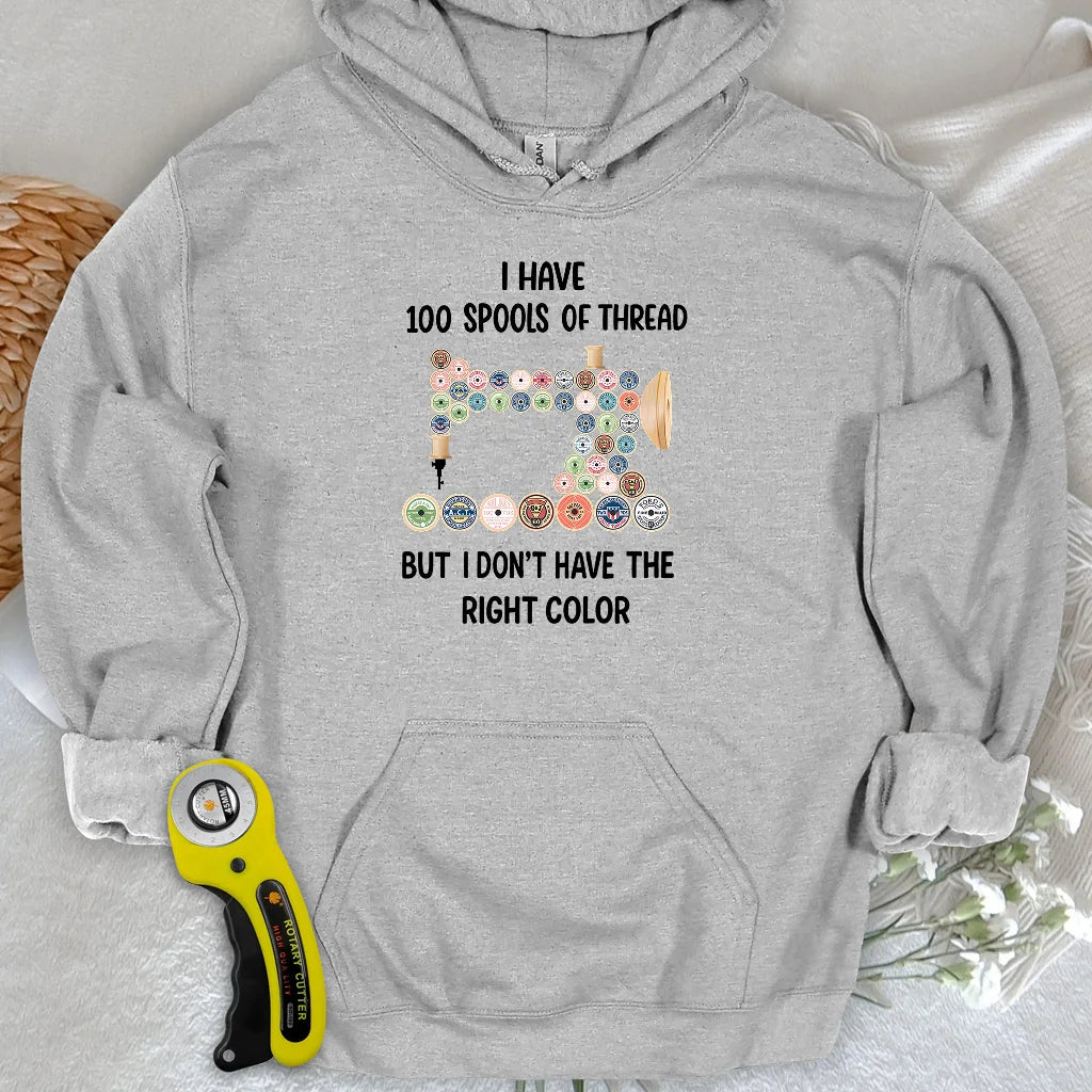 Threadful but Colorless Hoodie – ThreadsMuse