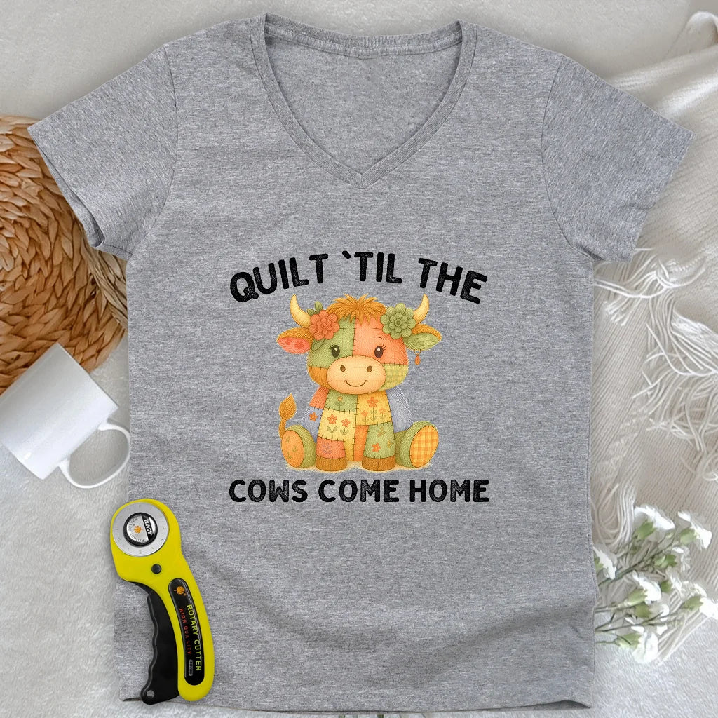 Til The Cows Come Home Lady V-neck