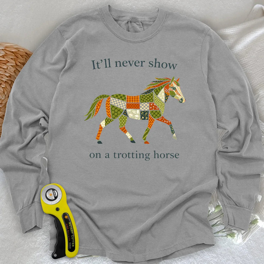 Trotting Horse Rule Long Sleeve T-shirt