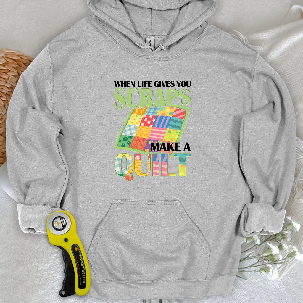 Turn Scraps To Quilt Hoodie