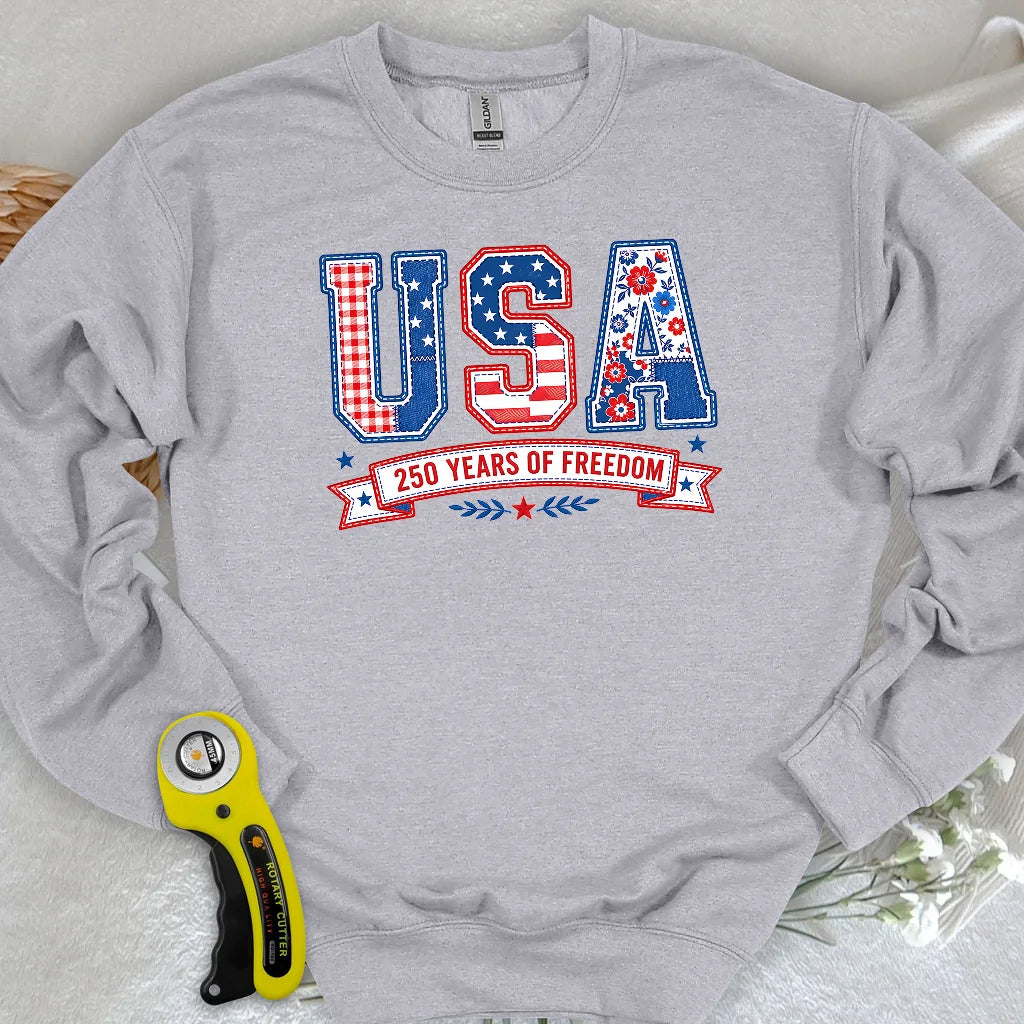 USA Patchwork Freedom Sweatshirt