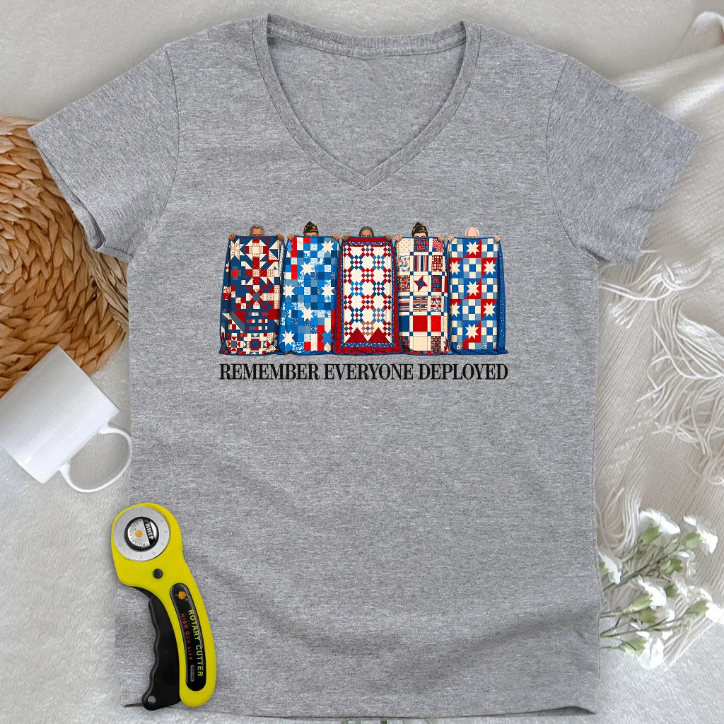 US Veteran Lady V-neck