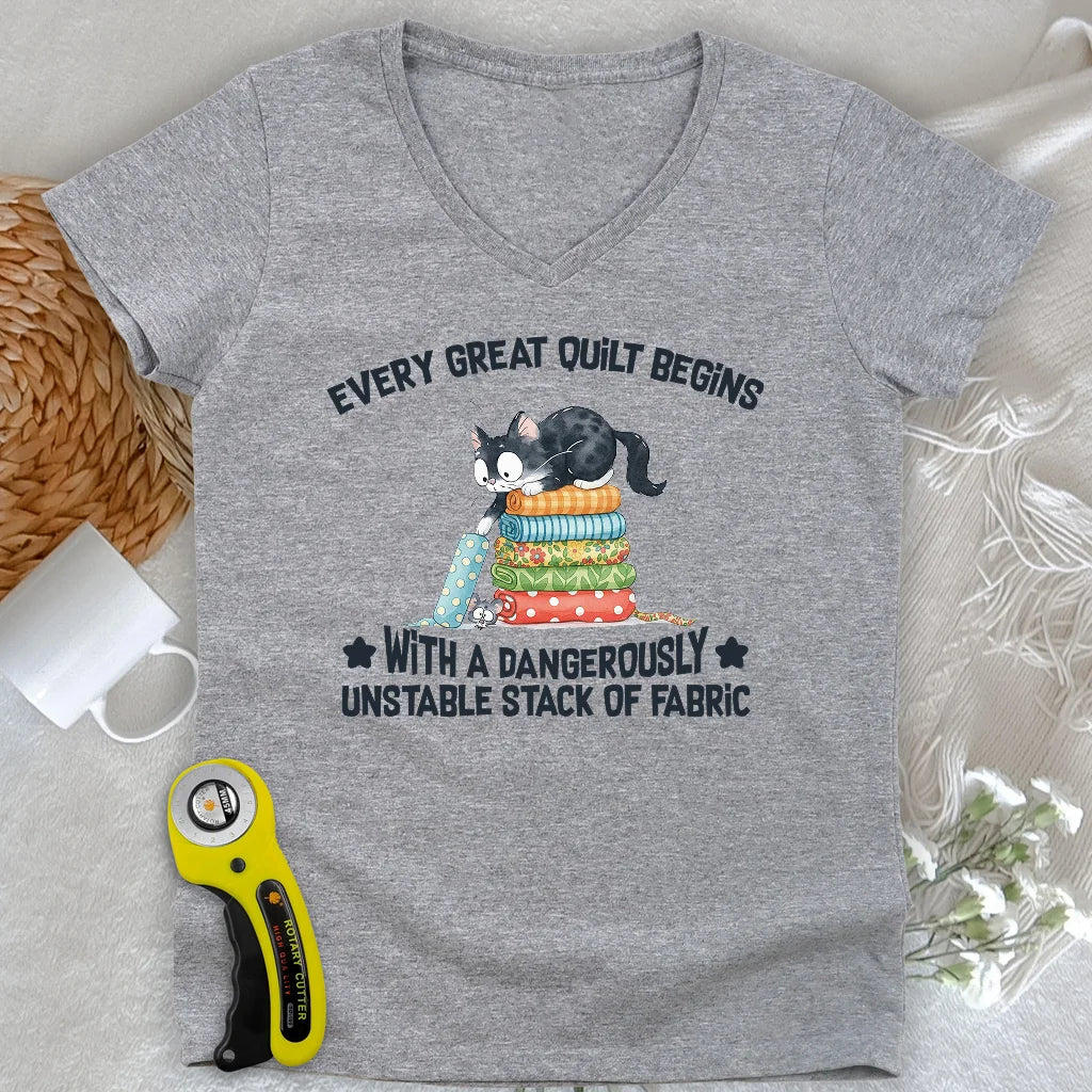 Unstable Fabric Lady V-neck