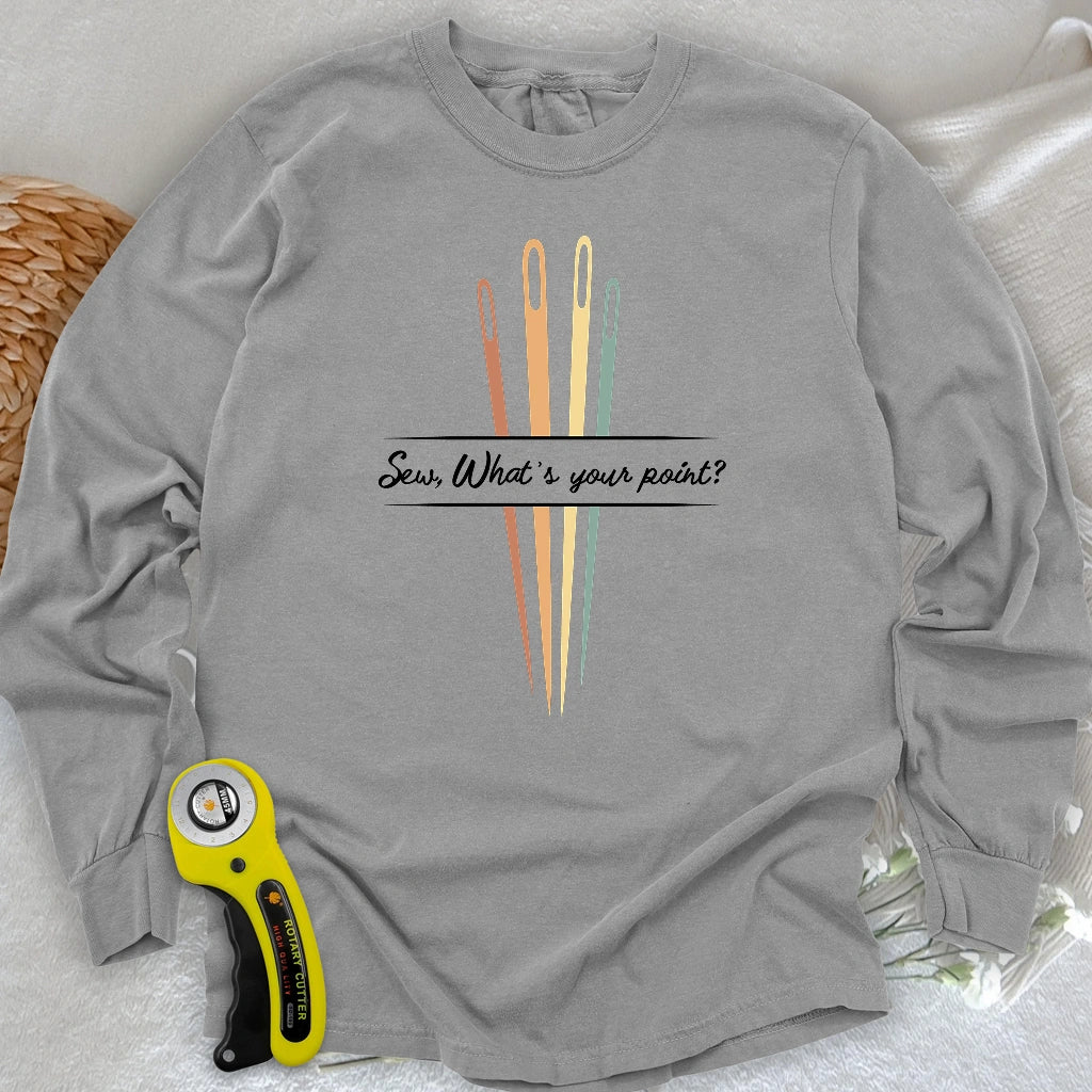 What's your point Langarm-T-Shirt
