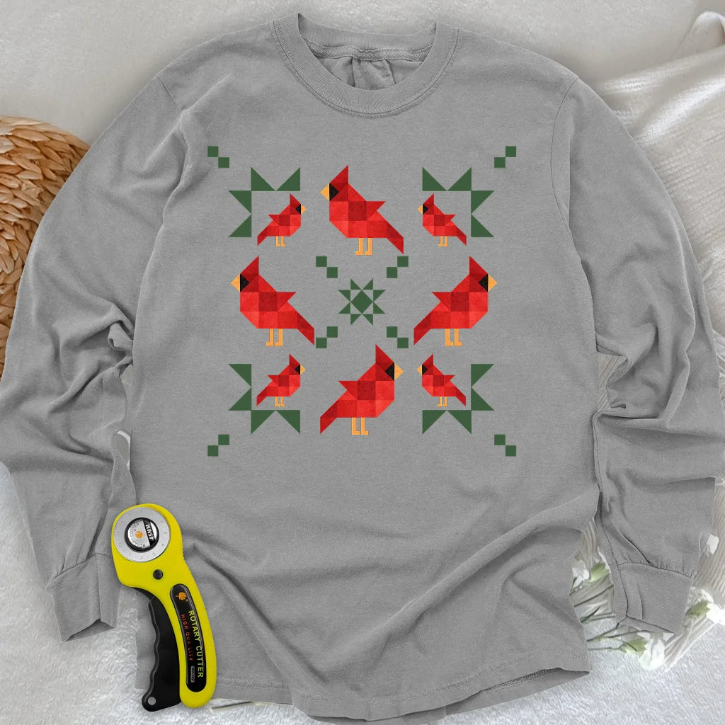 When Cardinals Appear Langarm-T-Shirt
