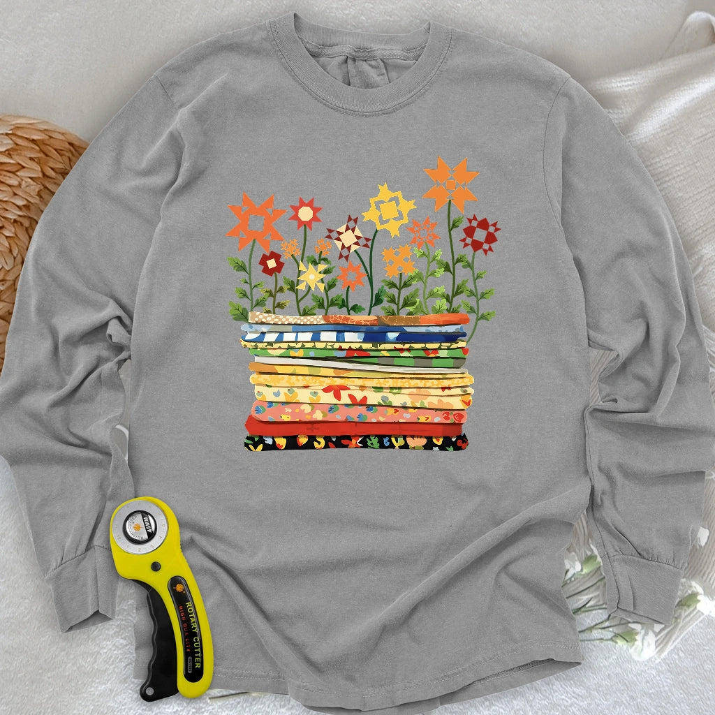 T-shirt à manches longues Where Quilts Bloom