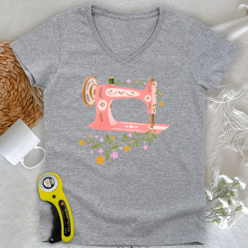 Wildflower Machine Lady V-neck