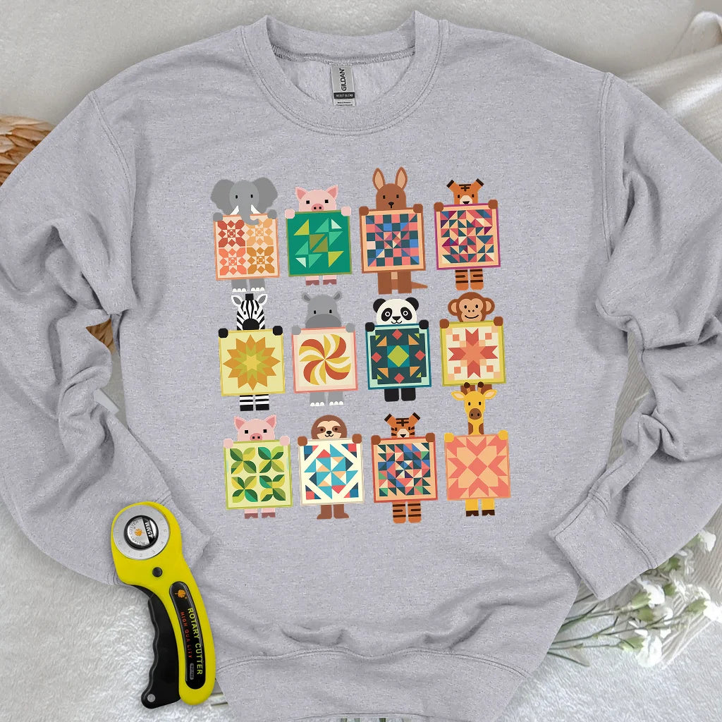 Woodland Patchwork Crew Sweatshirt