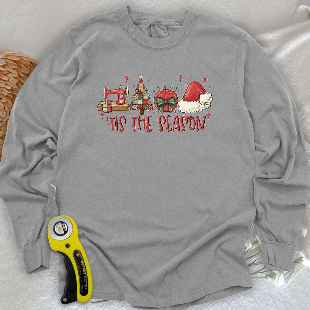 Langarm-T-Shirt „Tis the season“