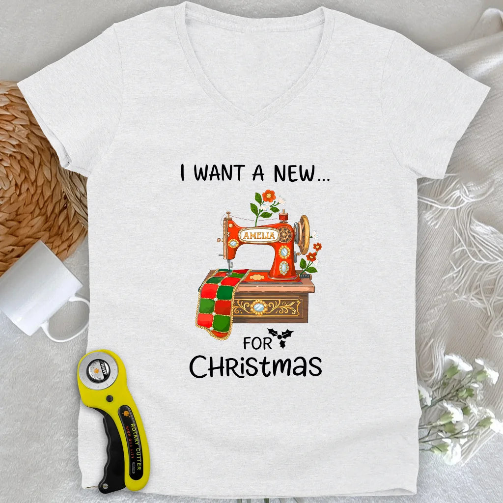 A New Machine Lady V-neck