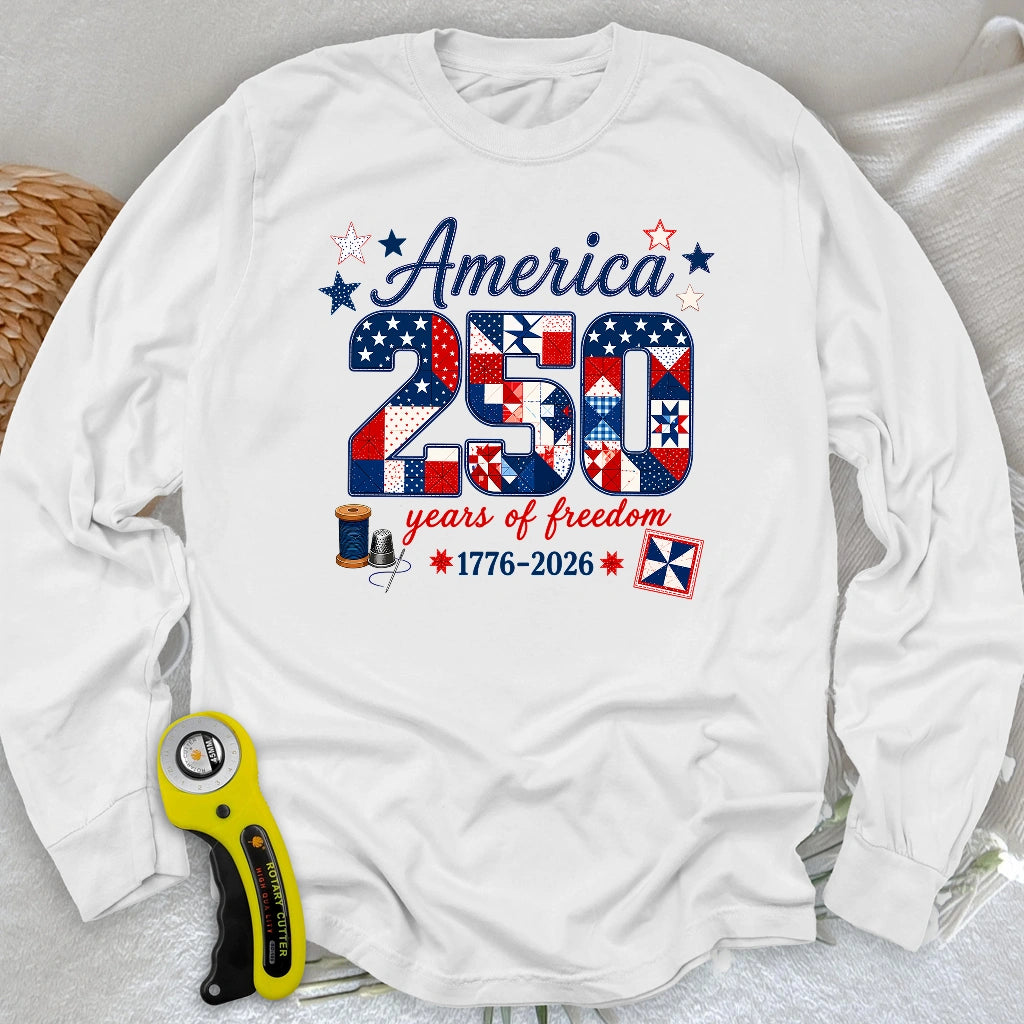 America 250: Pieced With Pride Long Sleeve T-shirt