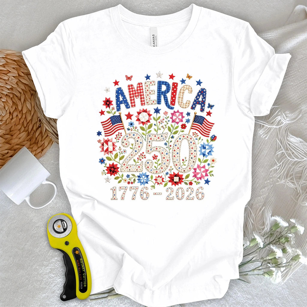 America 250 in Bloom T-shirt