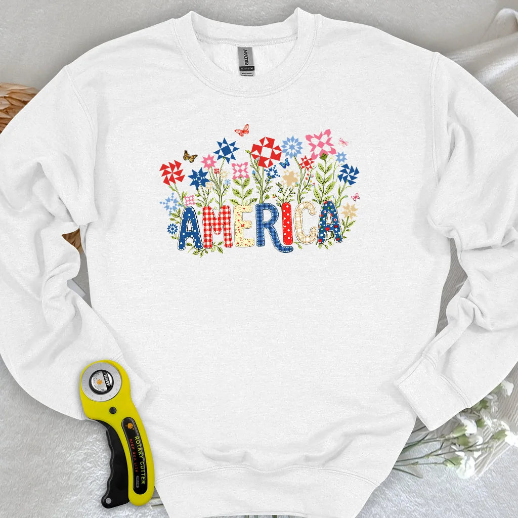 Appliqué America Sweatshirt