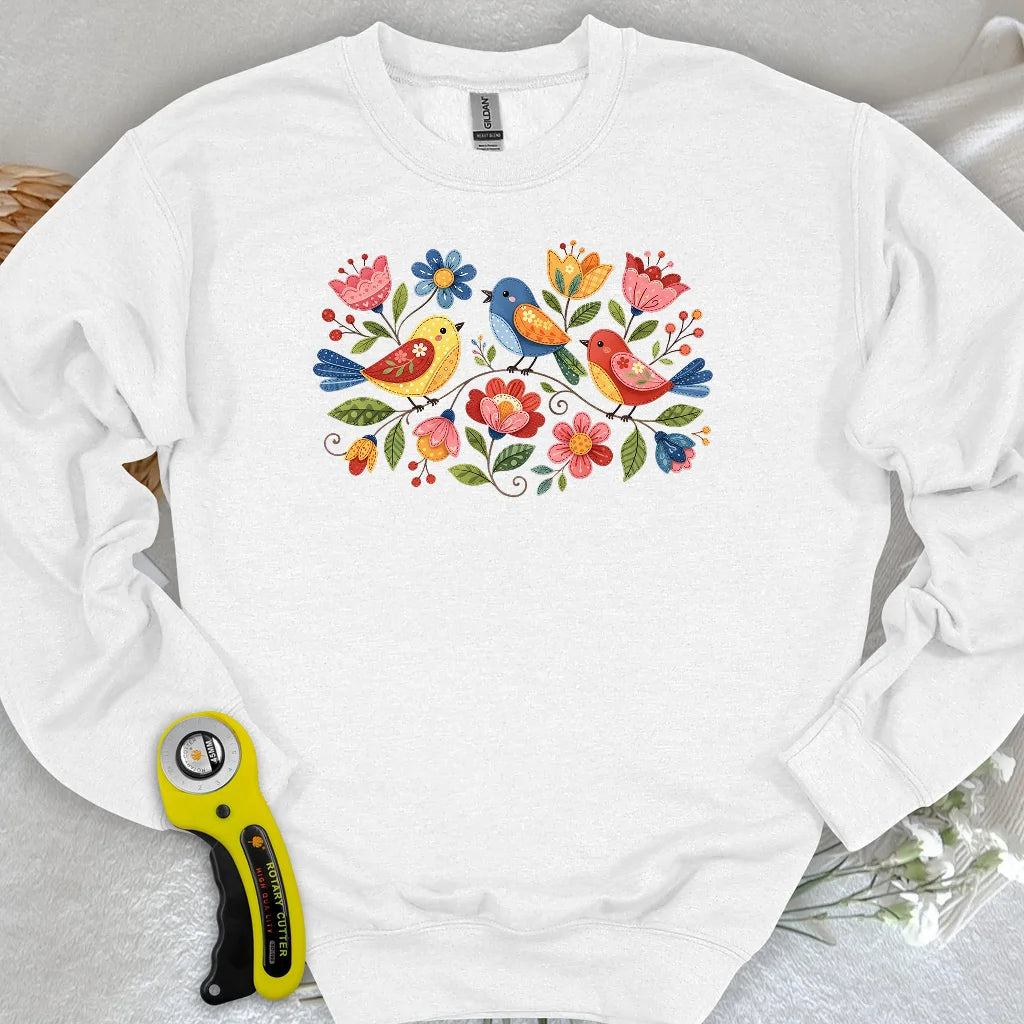 Appliqué Garden Sweatshirt