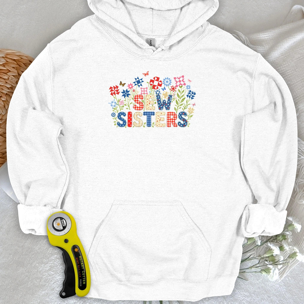 Appliqué Sew Sisters Hoodie