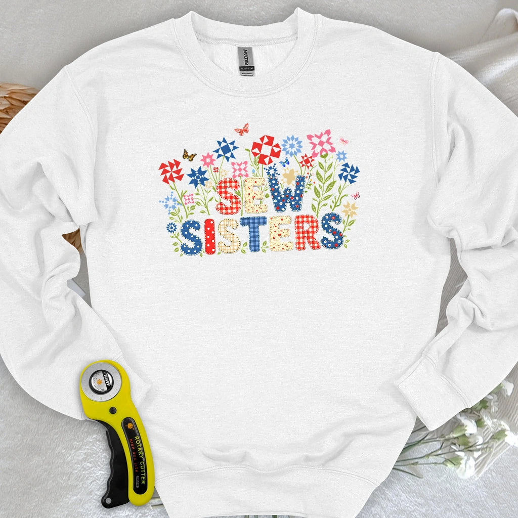Appliqué Sew Sisters Sweatshirt