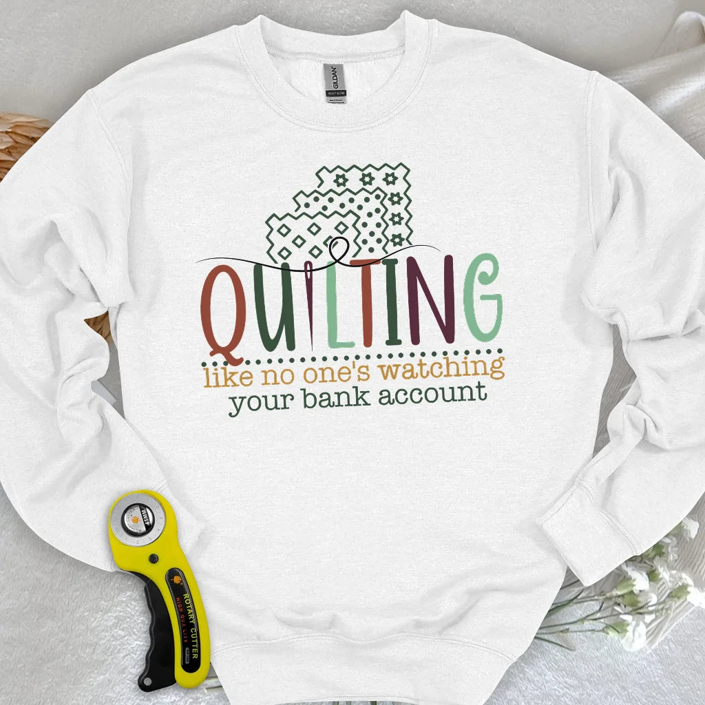 Bankkonto? Ich habe Sweatshirt-Stoff gekauft