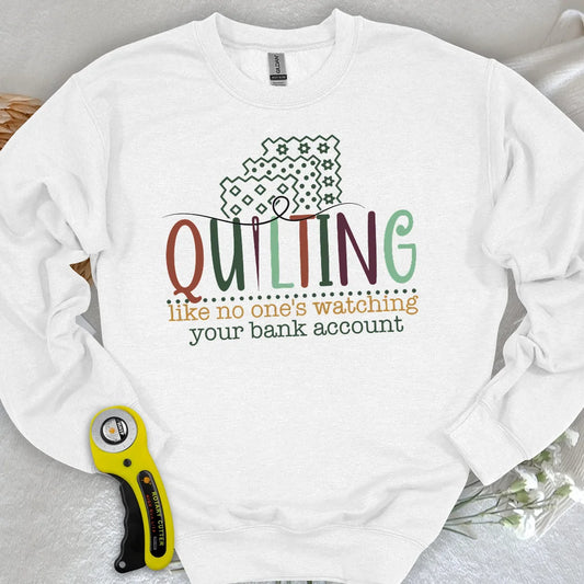 Bankkonto? Ich habe Sweatshirt-Stoff gekauft