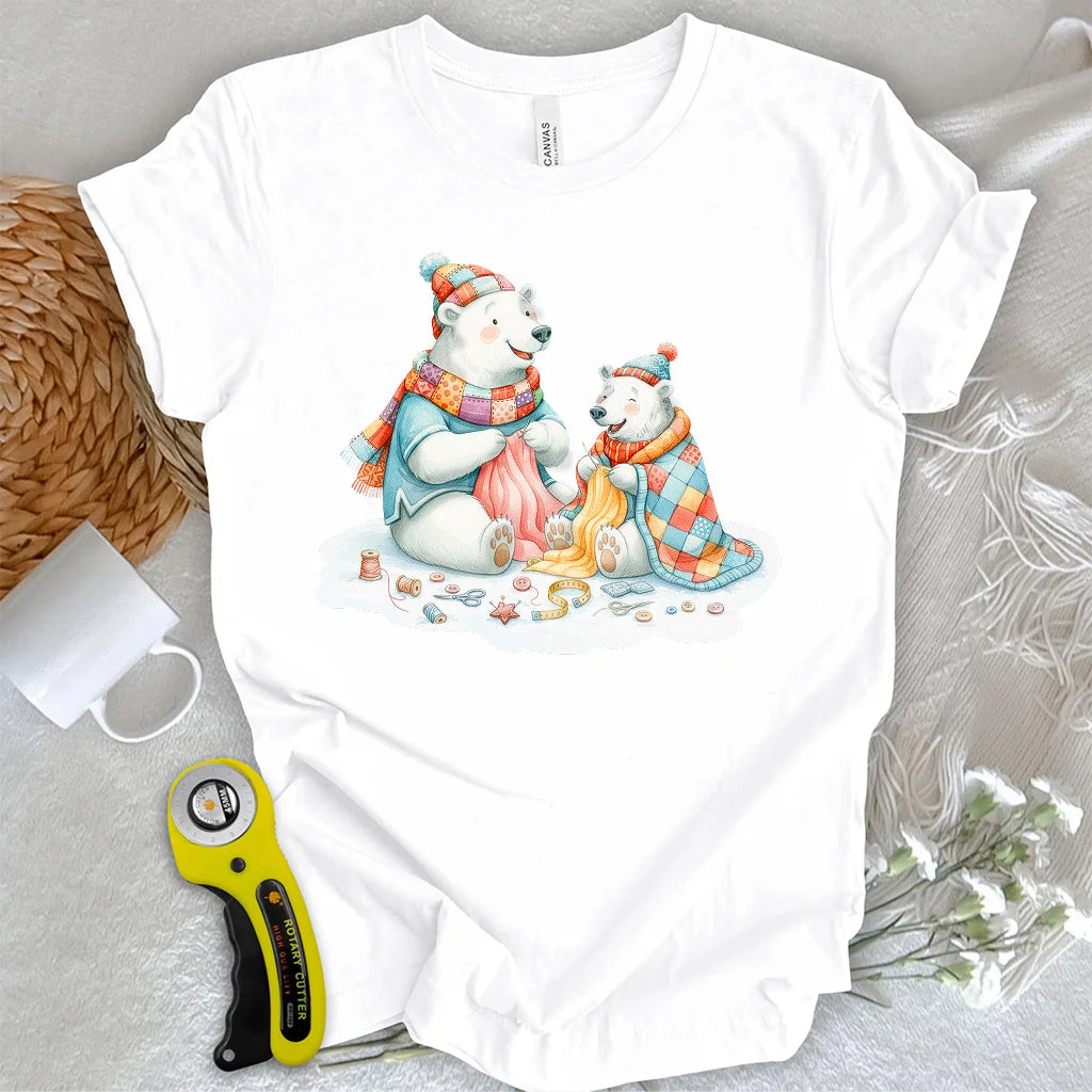 T-shirt l'Heure de la courtepointe des oursons