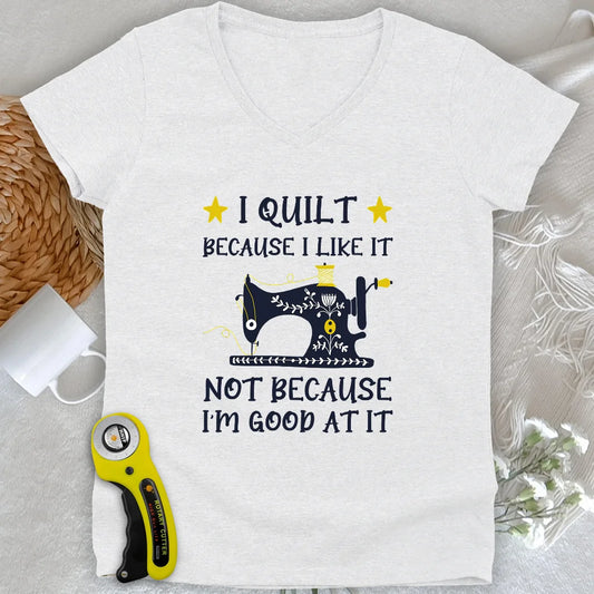 Because I like It Lady V-neck