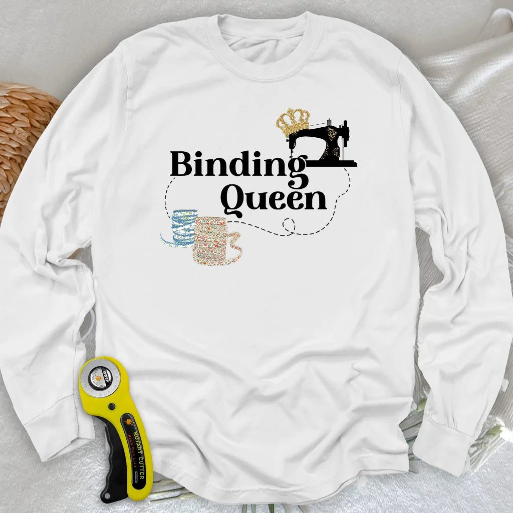 Binding Queen Long Sleeve T-shirt