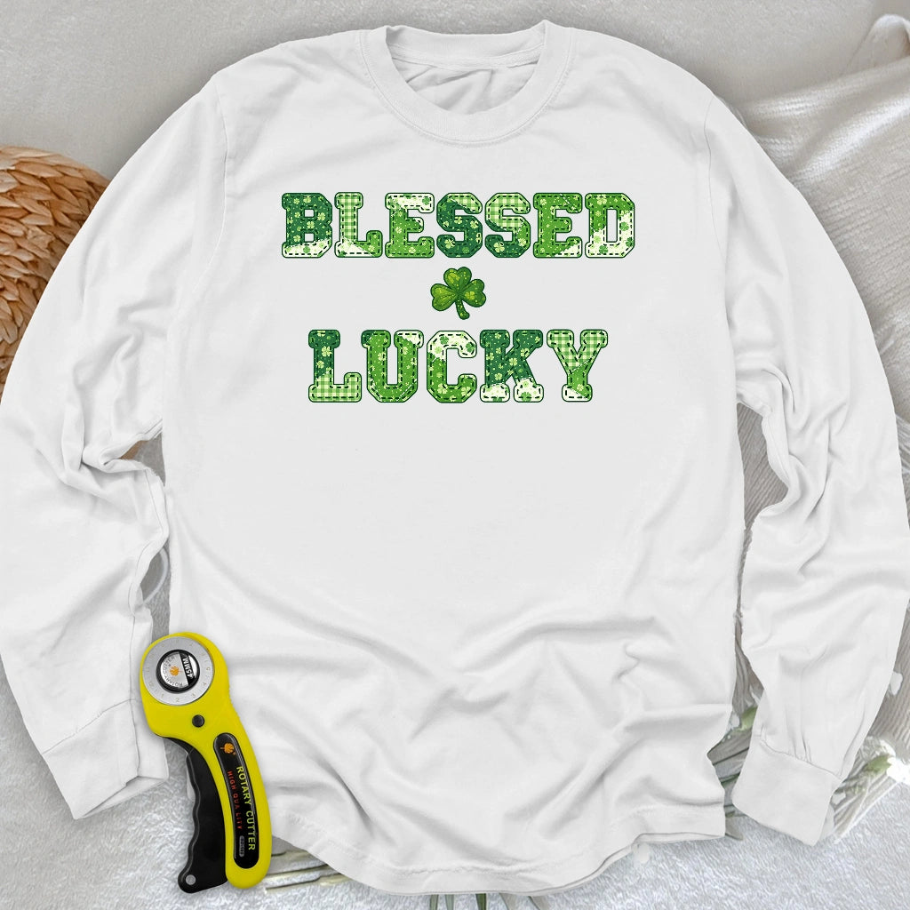 Gesegnetes Glück Langarm-T-Shirt