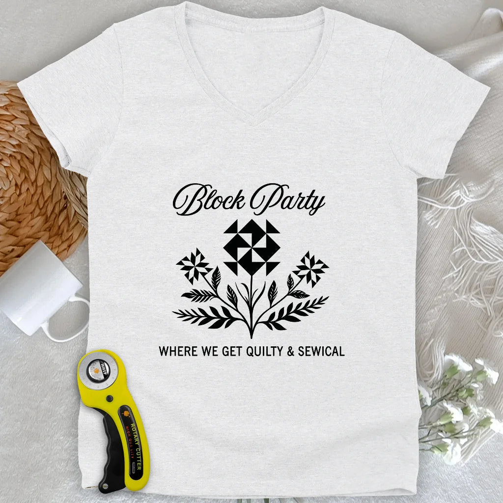 Block Party Lady V-neck