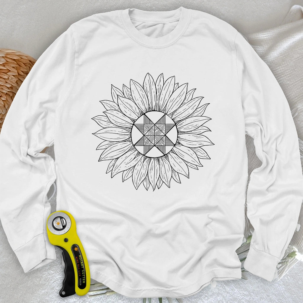 Block Sunflower Long Sleeve T-shirt