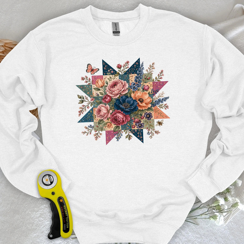 Blooming Patchwork Star Sweatshirt