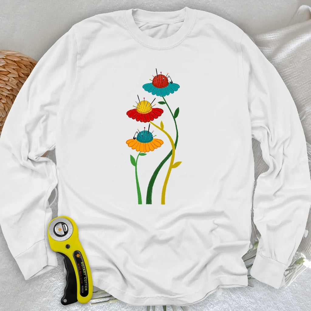 Blooming Pin Cushions Long Sleeve T-shirt