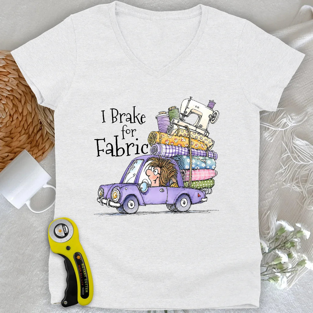 Brake for Fabric Lady V-neck