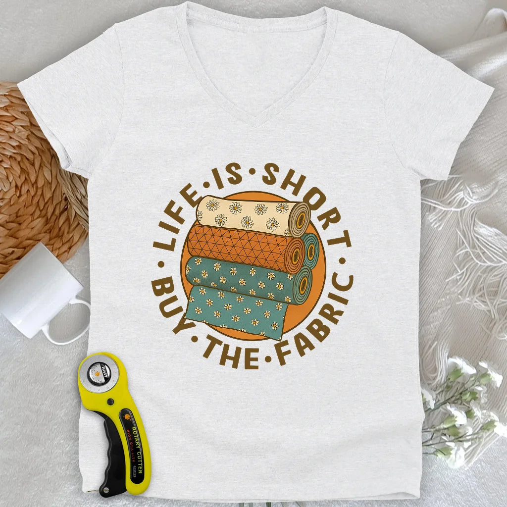 Buy The Fabric Lady V-neck