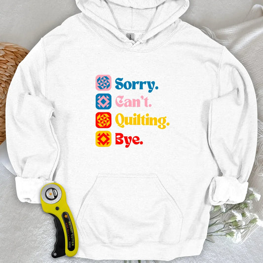 Ich kann nicht quilten Hoodie