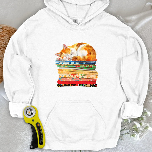 Kapuzenpullover Katze und Stoff